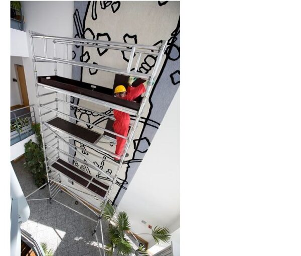 Alumiiniumtelling  4 x 0,75 x 1,9 m (HxLxP)