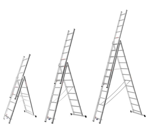 ALUMIINIUMREDEL KOKKUKLAPITAV 3-OSALINE