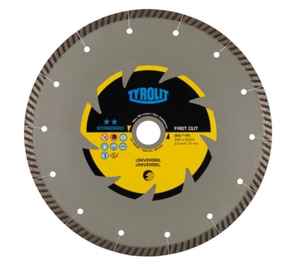 Teemantlõikeketas (tk) 230x2,4x22,2 univ. TURBO