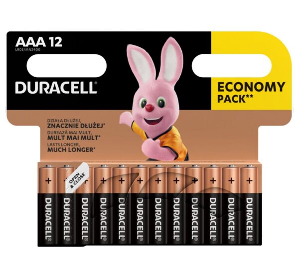 Patarei AAA Duracell Eco 12tk